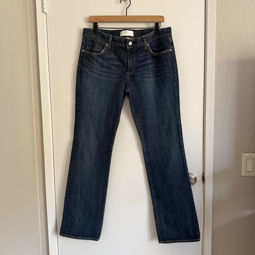 Paper Denim & Cloth Dark Wash Straight Leg Jeans Size 14 Dark Academia Indie